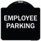 Signmission Designer Series Sign-Employee Parking, Black & White Heavy-Gauge Aluminum, 18" x 18", BW-1818-9849 A-DES-BW-1818-9849 - alternate 1